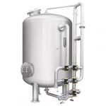 10-100T SS mechanical filter housing activated carbon quartz sand filter water softener pretreatment system filter tank factory