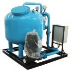 Dia1.6m Cooling Tower Water Treatment Sand Filter system to remove solid particles and reduce water turbidity