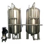 6 Industrial Multi Media Filter Tanks Mechanical Sand Filter For Water Treatment