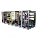 9 Skid Mounted Design Movable RO Desalination Reverse Osmosis Sea Water Treatment Plant with Capacity 50m3, 100m3, 200m3 Per day
