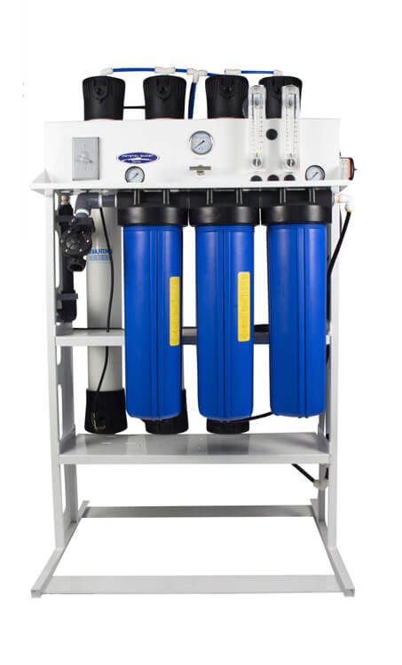 Figure 1 Commercial reverse osmosis filter.