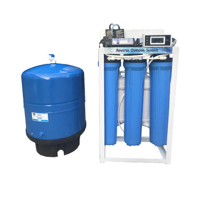 Figure 3 Commercial reverse osmosis membrane filter system.