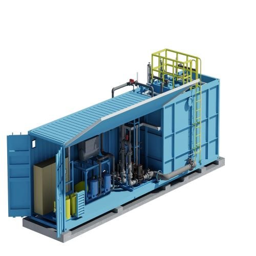 Figure 5 Containerized industrial wastewater treatment system.