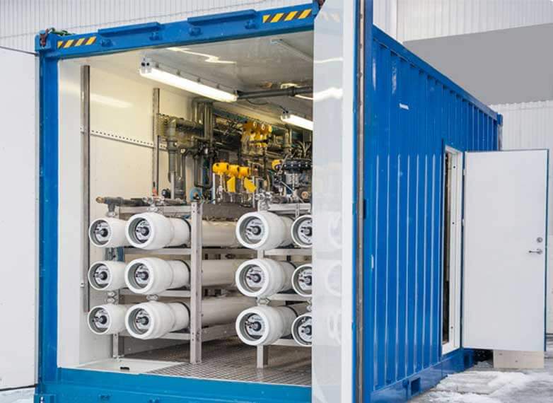 Figure 11 Durable containerized well water training system.