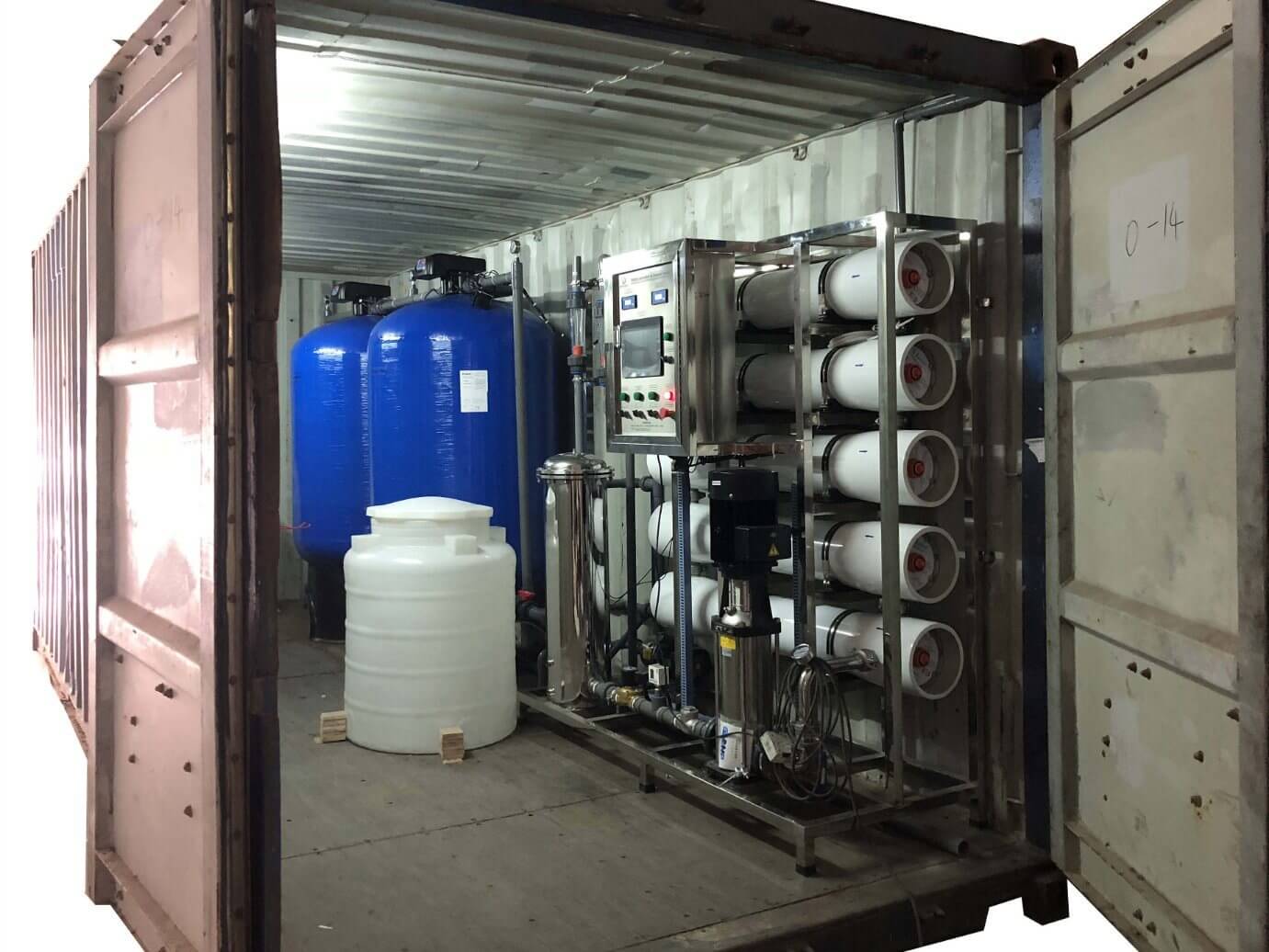 Figure 6 Containerized water treatment plant.