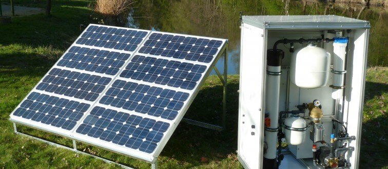 Solar-powered ultrafiltration filter system