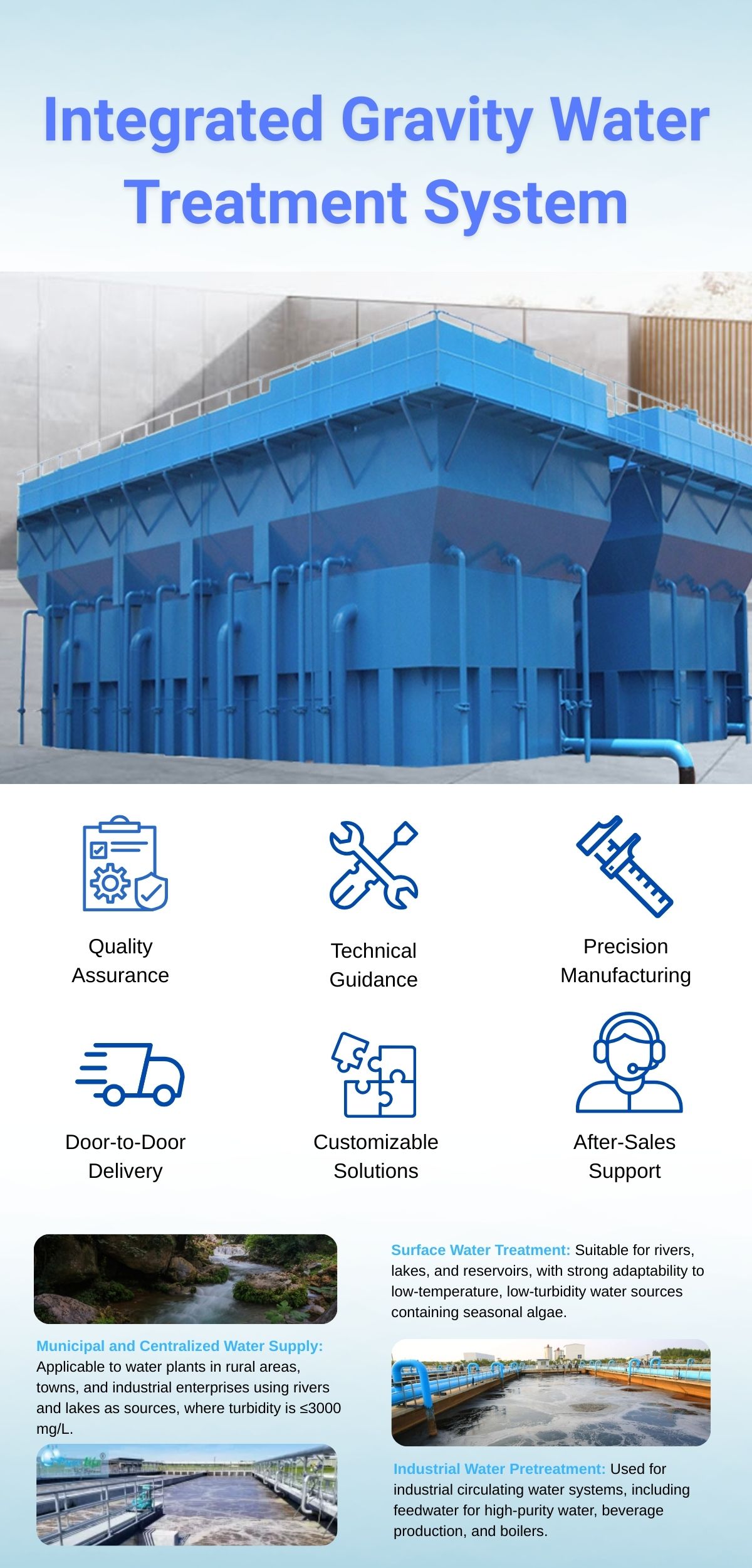 Industrial Gravity Water Purification System Introduce