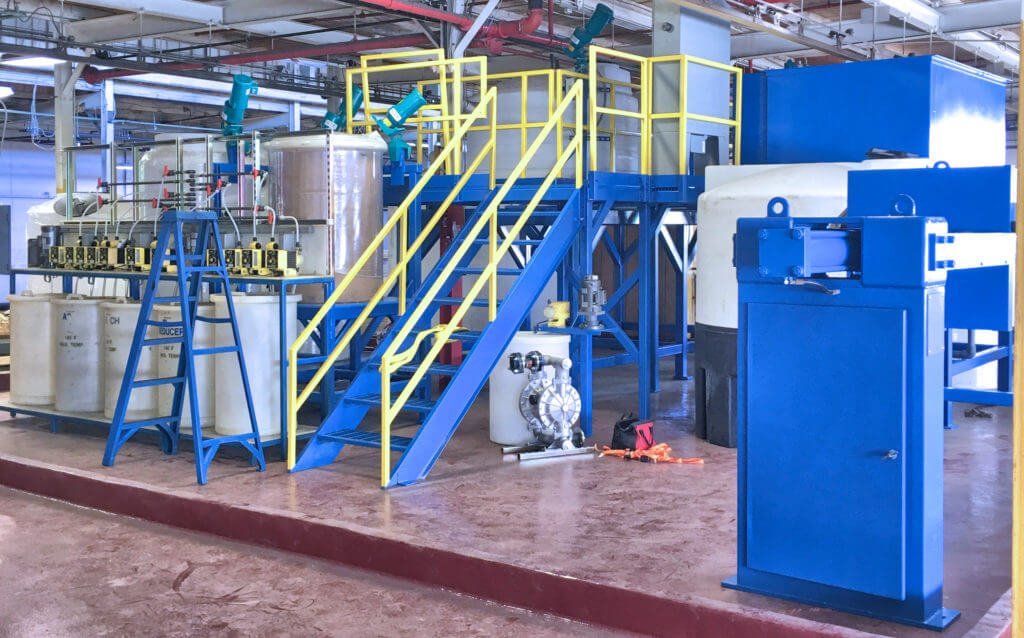 Figure 5 Landfill leachate treatment facility.