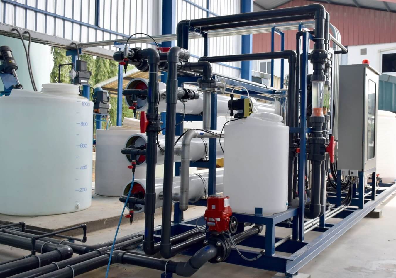 Figure 6 Liquid waste treatment plant.