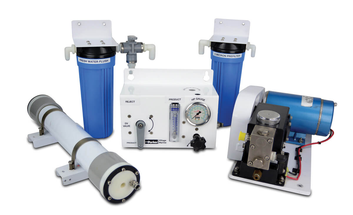 Figure 4 Skid-mounted boat watermaker.