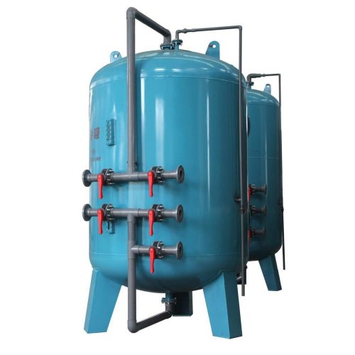 Figure 7 Backwashing sand filters.