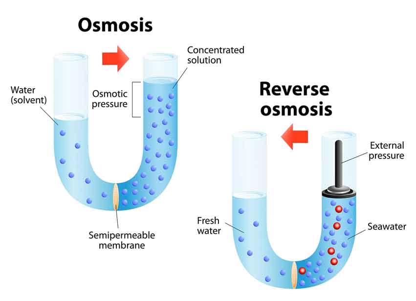 Figure 4 Reverse osmosis Mechanism.