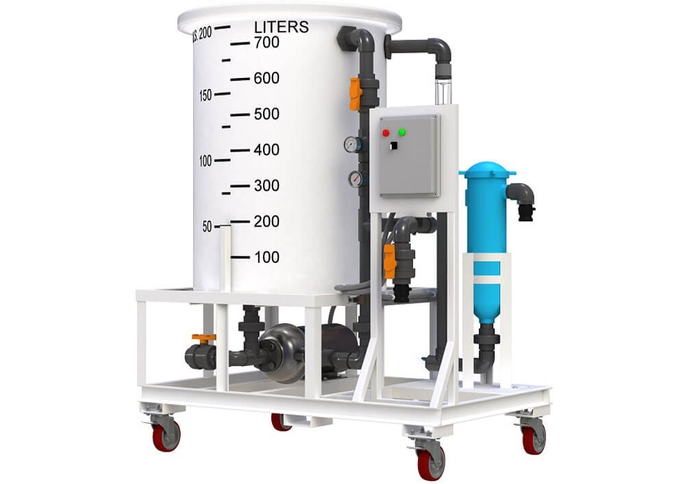 Figure 9 Skid mounted membrane cleaning unit.