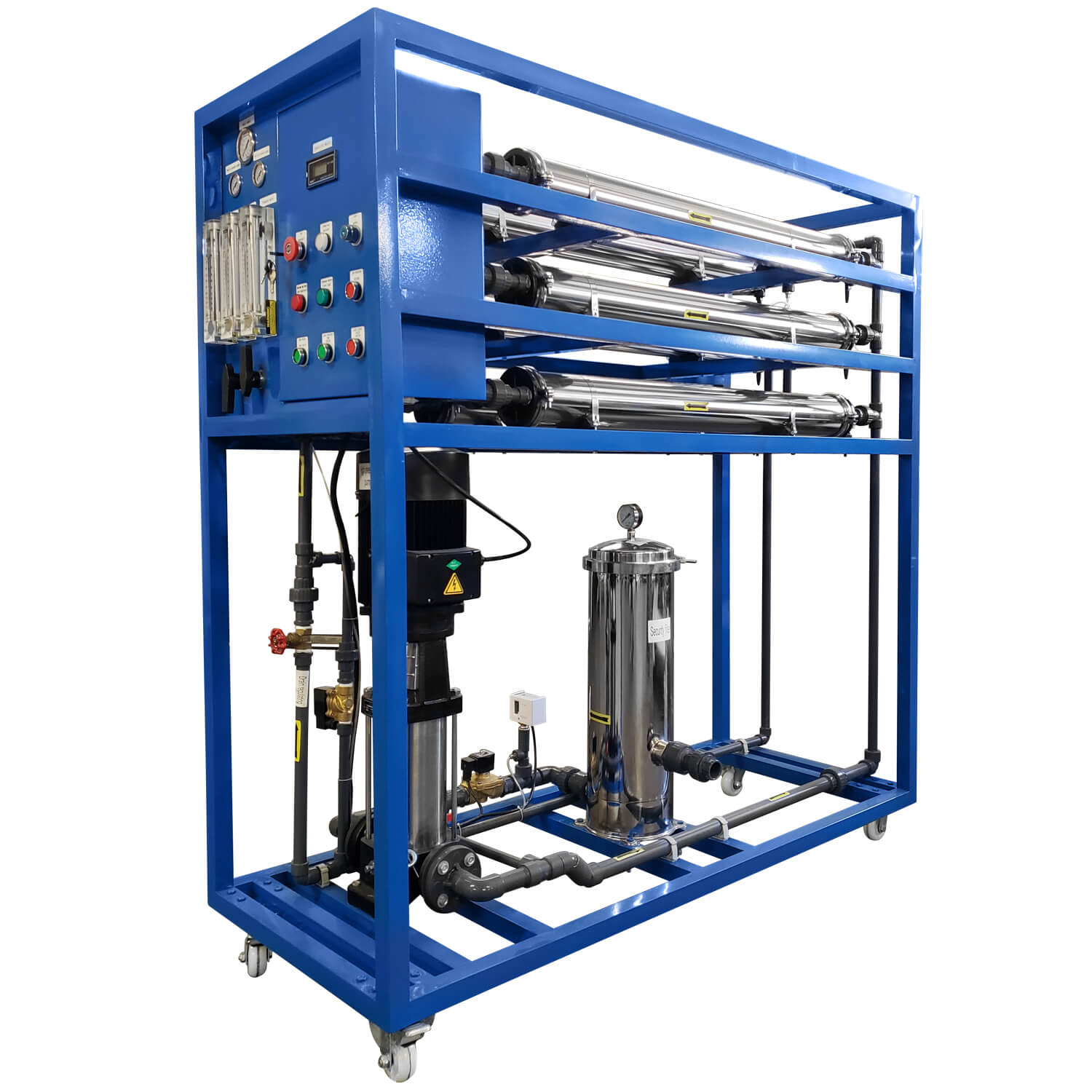 Figure 9 Skid-mounted commercial RO filter.