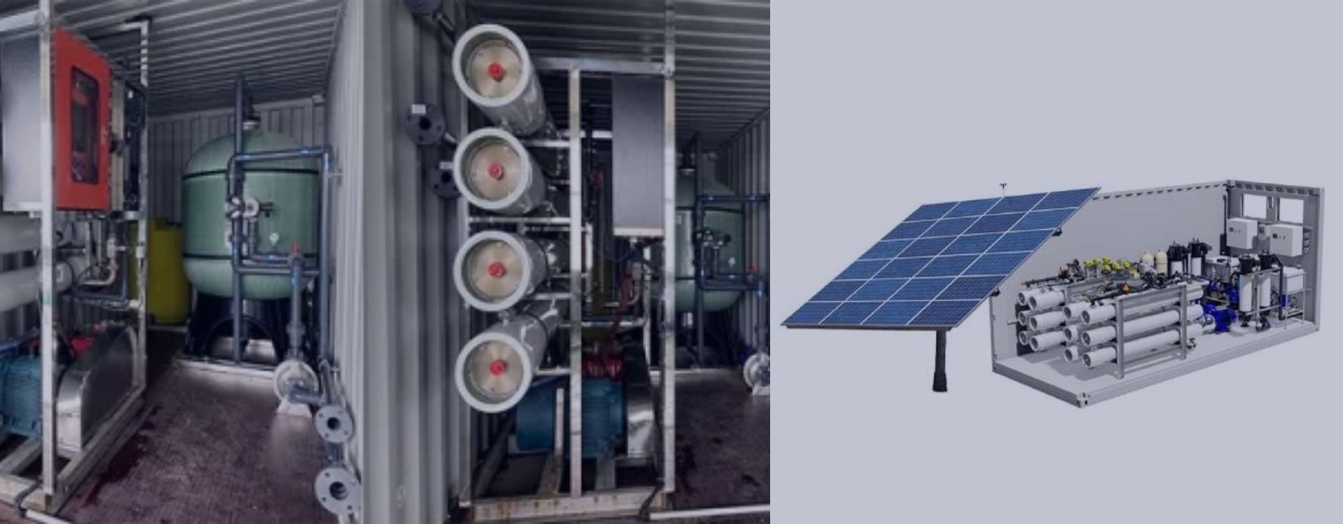 Solar desalination plant banner