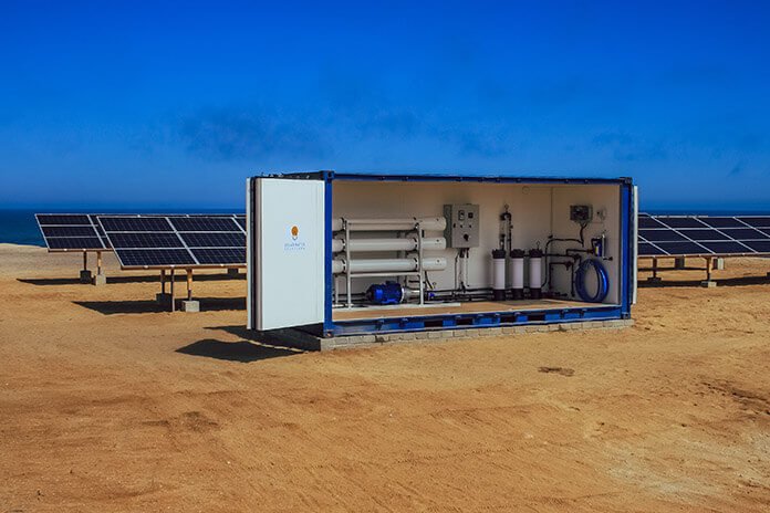Figure 12 Solar-powered portable desalination system.