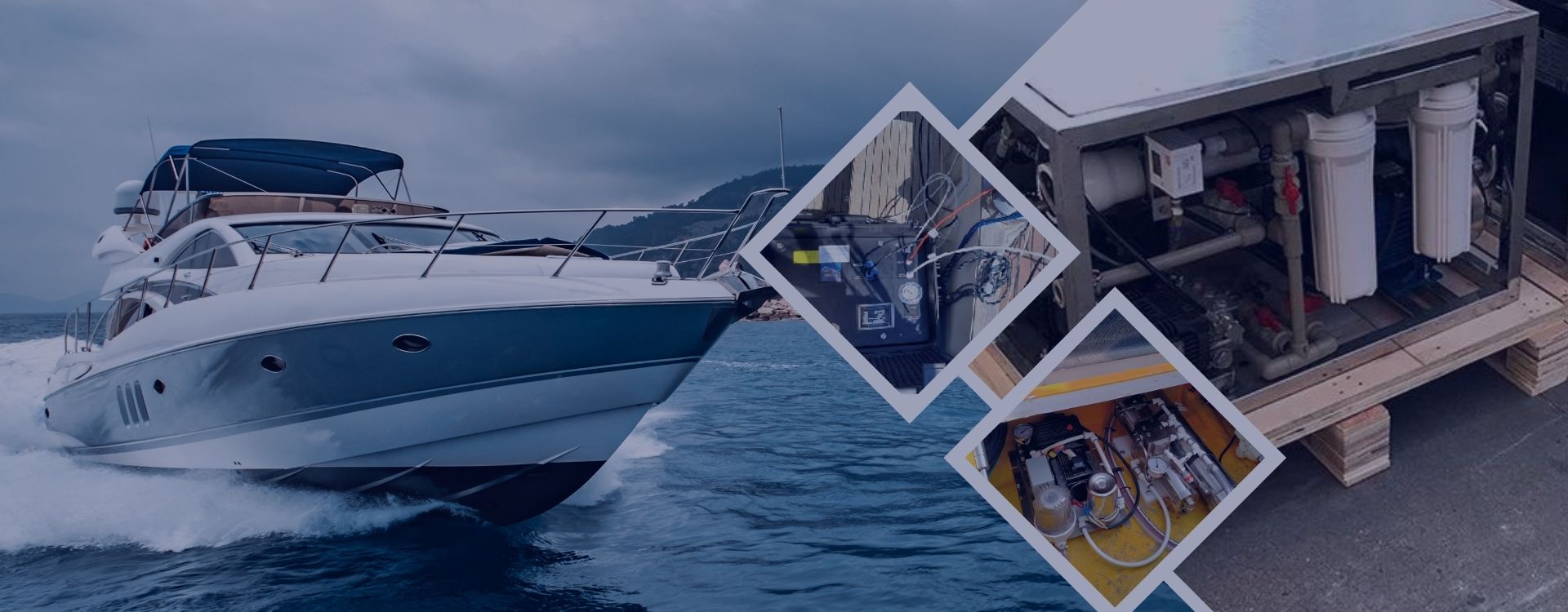 Water Desalination Machine for boat banner