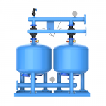 36 inch Sand Media Filtration system with single chamber for farm irrigation