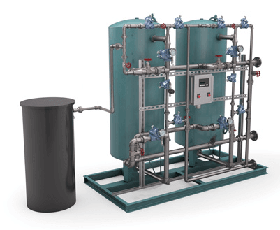 Figure 9 Customized ion exchange water treatment system.