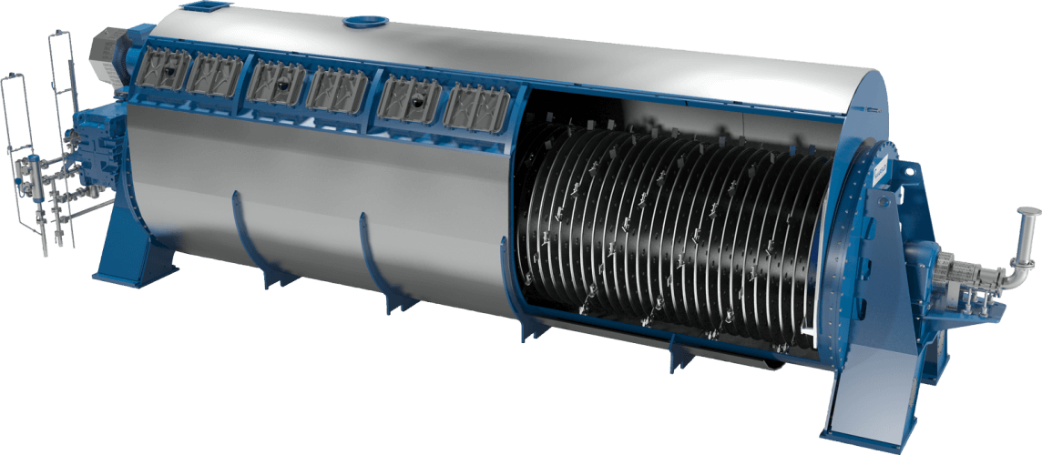 Figure 5 Sludge disc dryer.