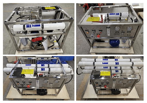 portable desalination system dispaly