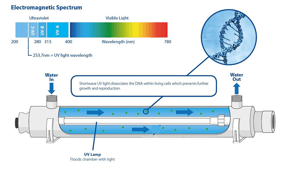 Figure 3 Ultraviolet water sterilization.