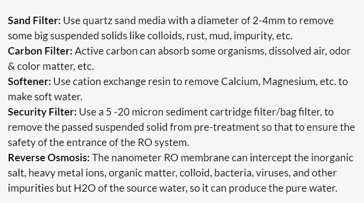 Purified Water System details