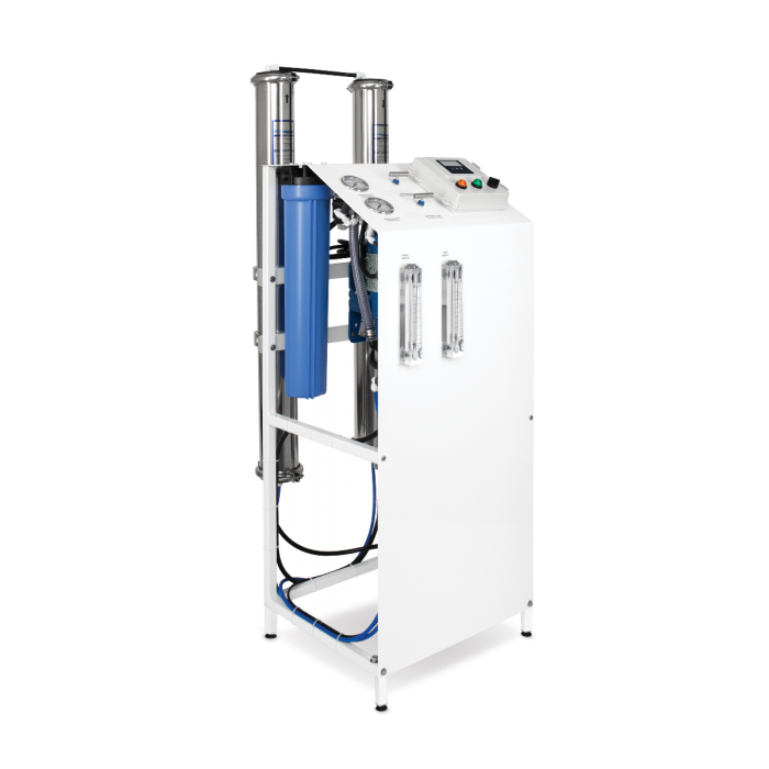 Figure 4 Skid-mounted whole house reverse osmosis system.