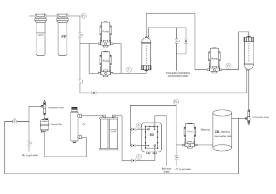 Ultra-Pure Water Purification Process