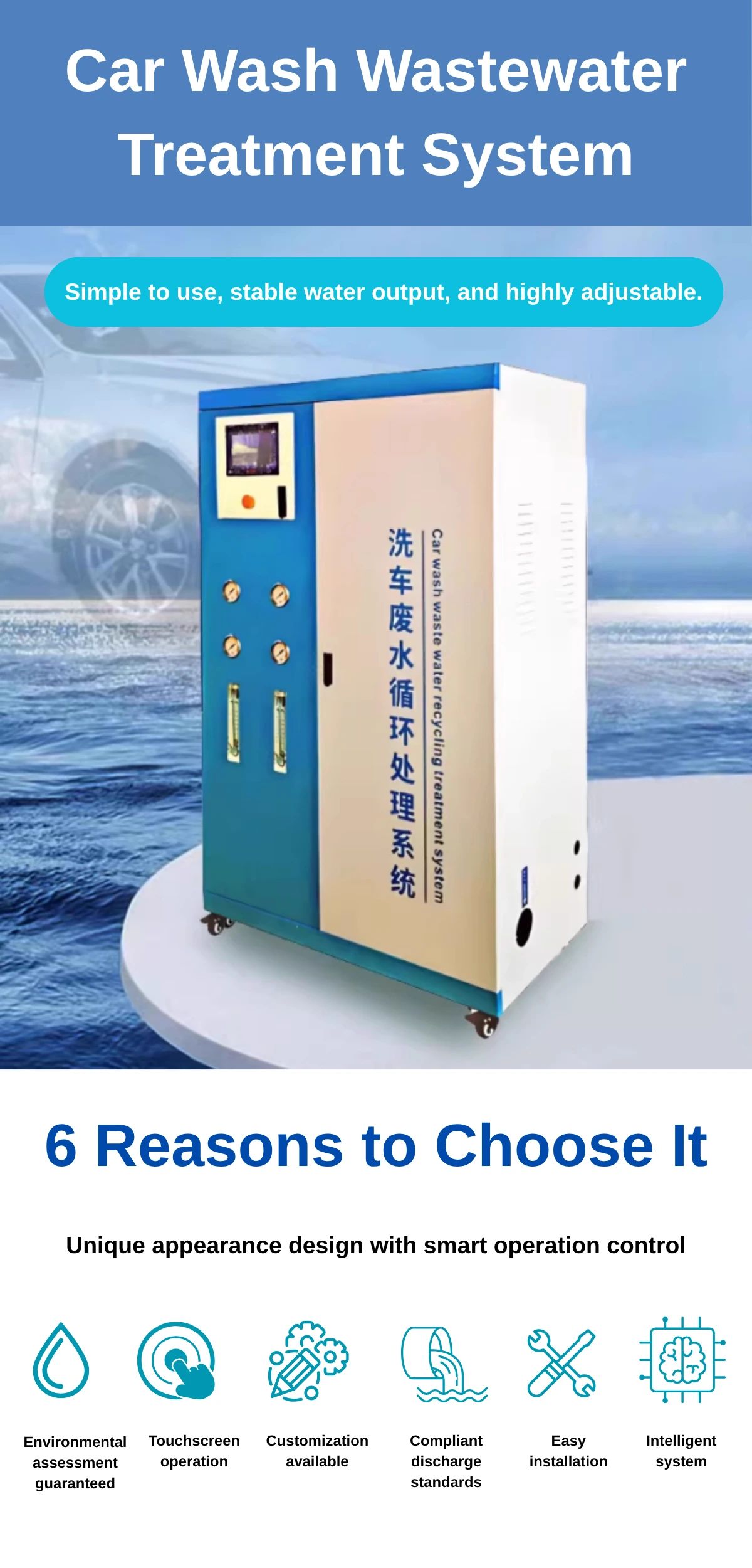 Car wash wastewater treatment system advantages