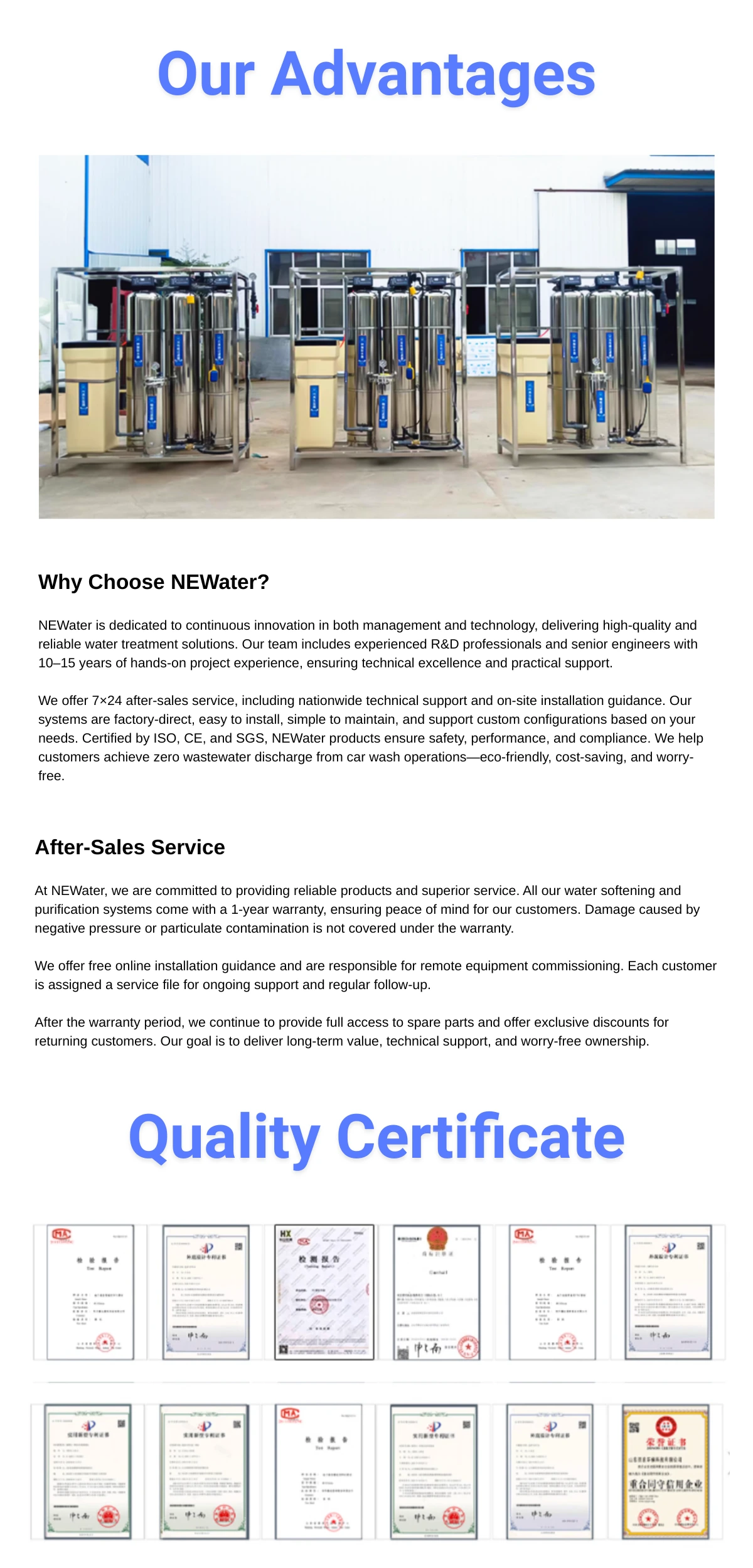 Car Wash Water Recycling System-NEWater Advantage